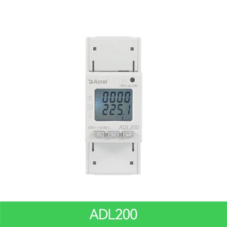 تک فاز دین ریل Kwh متر